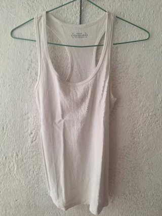 Camiseta de tirantes blanca Stradivarius