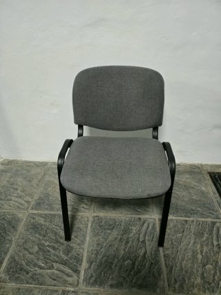 Set de 12 Sillas de Oficina Grises