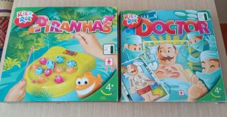 Set de 2 Juegos Infantiles: Pirañas y Doctor