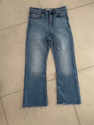 Pantalón vaquero campana azul
