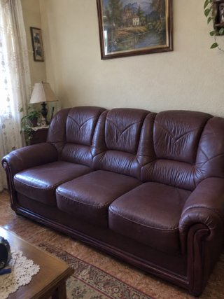Se regala conjunto de Sofá 3 Plazas y 2 Sillones