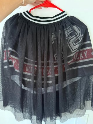 Falda de tul negra