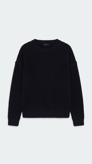Jersey de punto grueso Stradivarius azul marino