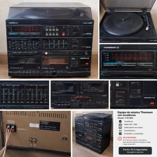 Equipo de Música Vintage Thomson VTM 2800