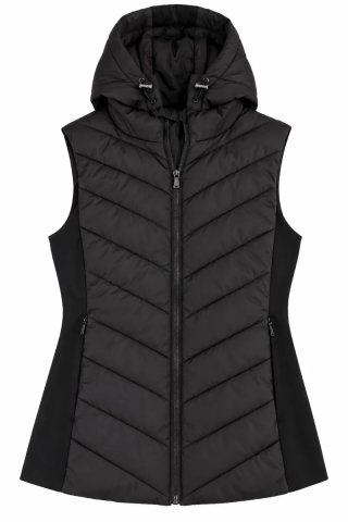 Chaleco acolchado negro Zara