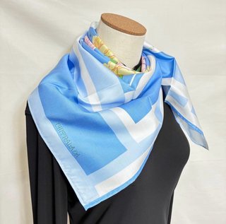 Pañuelo Foulard Chitralada Azul