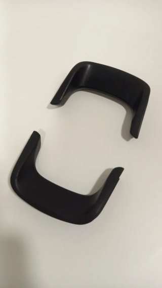 Juego de 2 Asas AMC de Plástico Negro