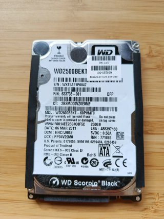 Disco Duro Western Digital 250GB