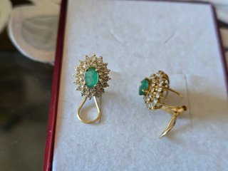 Pendientes de Oro 18k con Esmeralda