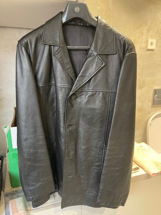 Chaqueta Vintage de Piel Negra