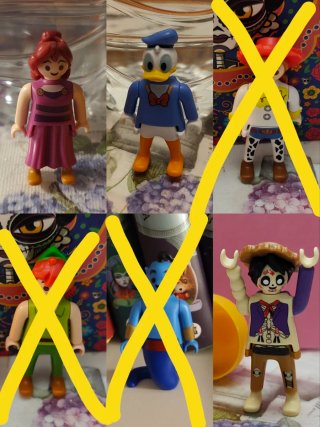 Lote 6 Figuras Playmobil Disney Kinder