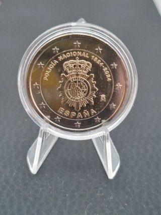 Moneda 2€ Conmemorativa Policía Nacional