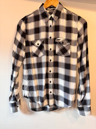 Camisa de cuadros Pepe Jeans blanco y negro XS