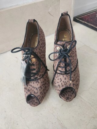 Zapatos de Tacón Animal Print Talla 40