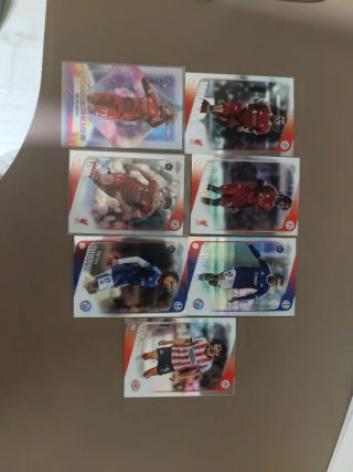 Lote de 7 Cartas Topps Chrome UEFA