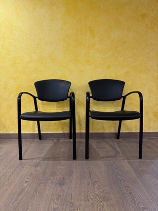 2 Sillas de Oficina Confidente Negras