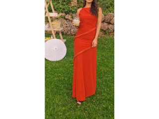 Vestido de Invitada Color Teja Talla M