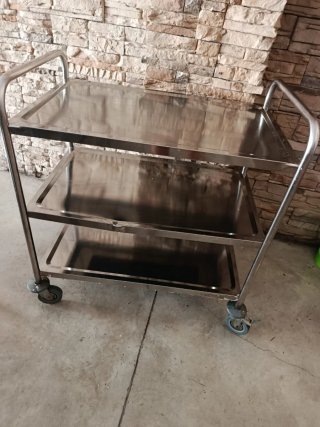 Carro Camarera de Metal inox