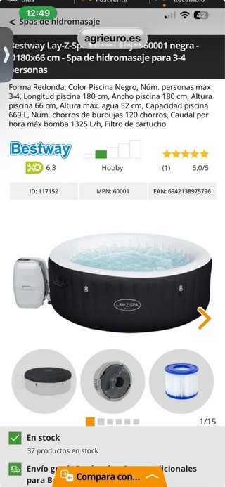 Jacuzzi Bestway Lay-Z-Spa Redondo