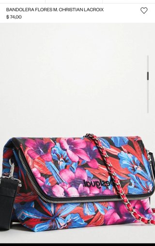 Bolso Bandolera Desigual Flores