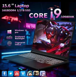 Portátil 15.6 Intel Core i9 16GB RAM 2TB SSD