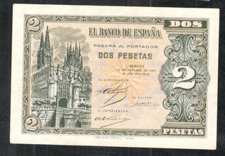 Billete.- 2 Pesetas 1937 Burgos