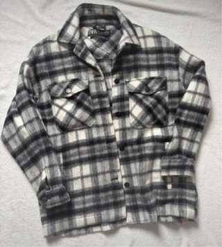 Chaqueta de cuadros Zara