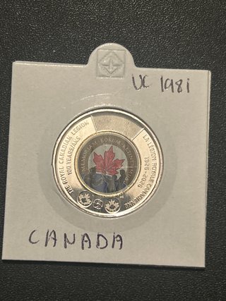 Moneda 2 Dólares Canadá 2026 Color