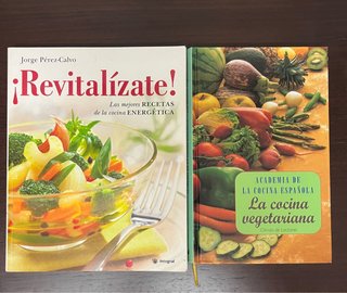 Lote 2 libros cocina saludable: Vegetariana y Ener