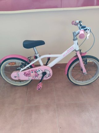 Bicicleta Infantil B'Twin Rosa
