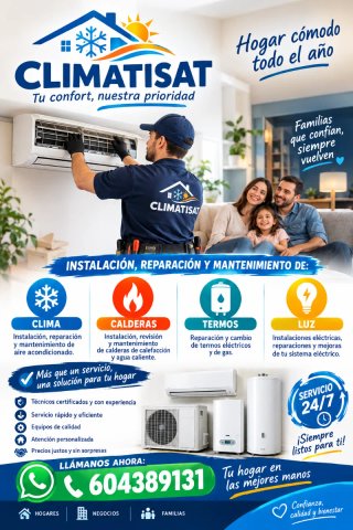 Instalador FRIO- CALOR-LUZ-GAS
