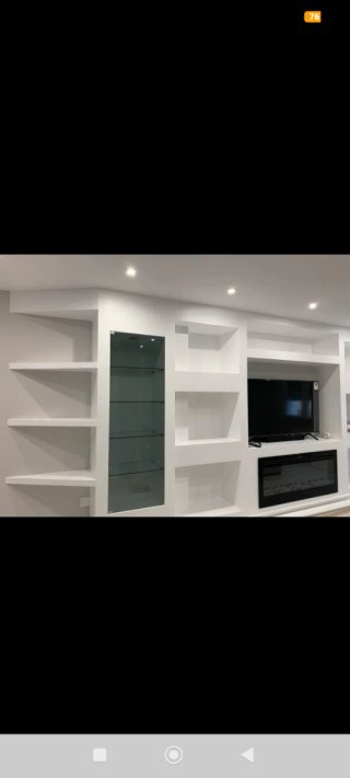 Realización de muebles de salón en Pladur a medida