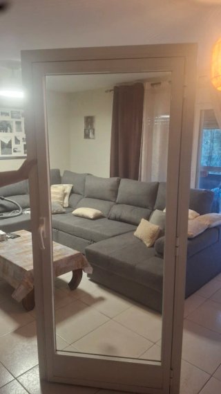 Puerta de Aluminio con Cristal medidas 0,80 × 1,90