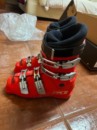 Botas de esquí Lange rojas