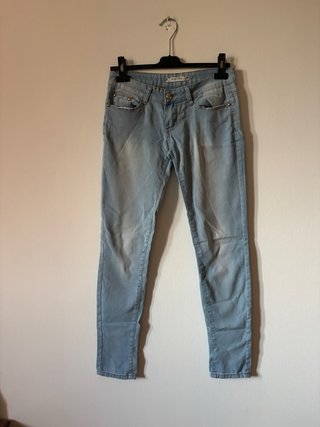 Jeans skinny Kiss Pink azzurro chiaro Tg M