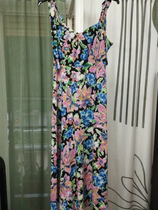 Vestido Largo Estampado Floral