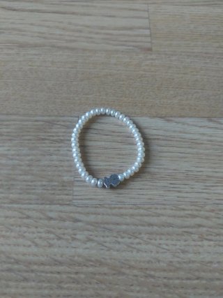 Pulsera TOUS de perlas y oso de plata