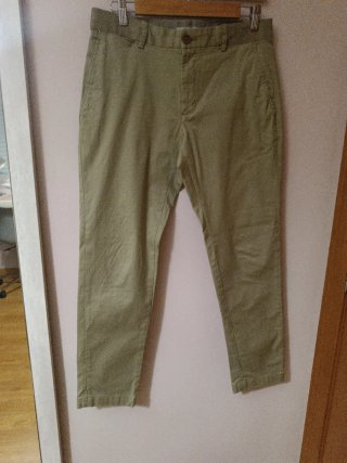 Pantalón Mango Verde Talla 40