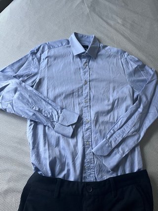 Camisa Azul Zara Man
