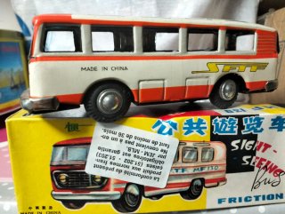 Autobus giocattolo in latta anni 60-70