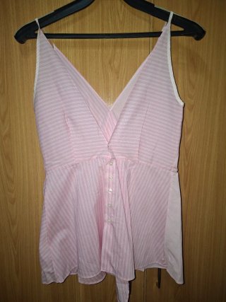Camisa de tirantes rosa Mango