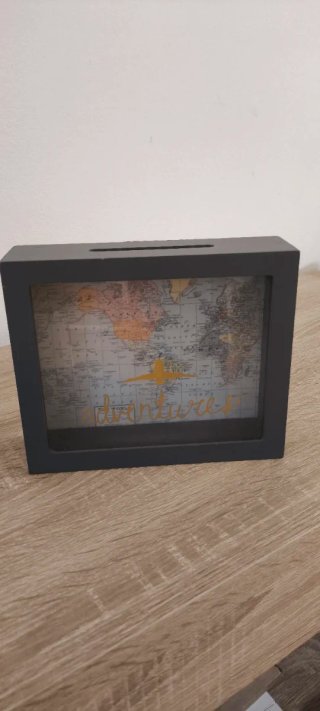 Porta Monete Decorativo con Mappa