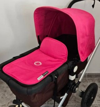 Capazo Bugaboo Donkey Negro y Rosa