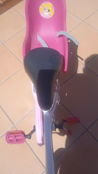 Bicicletta Rosa per Bambina con Portabambola