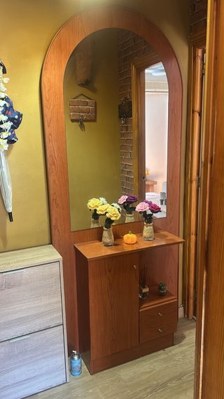 Mueble Recibidor con Espejo y Armario