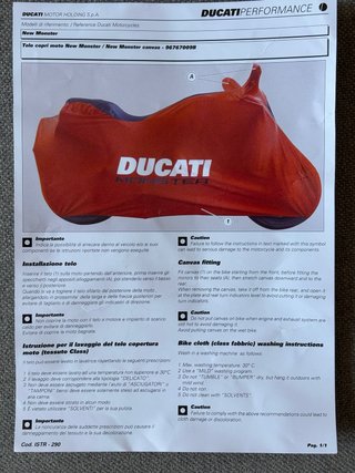 Funda Moto Ducati Original NUEVA