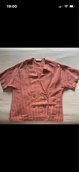Blusa indi&cold de cuadros