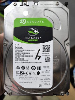 Disco Duro Seagate BarraCuda 4TB