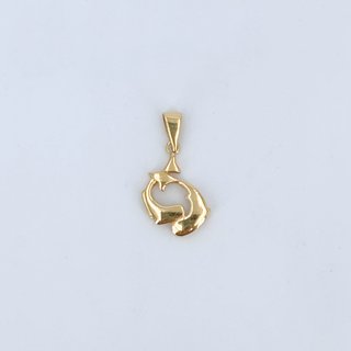 Colgante Oro 18K (750), 1.40gr, Delfines