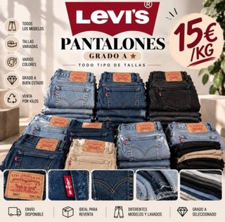 Pantalones Levi’s Grado A Para Reventa por Kgs